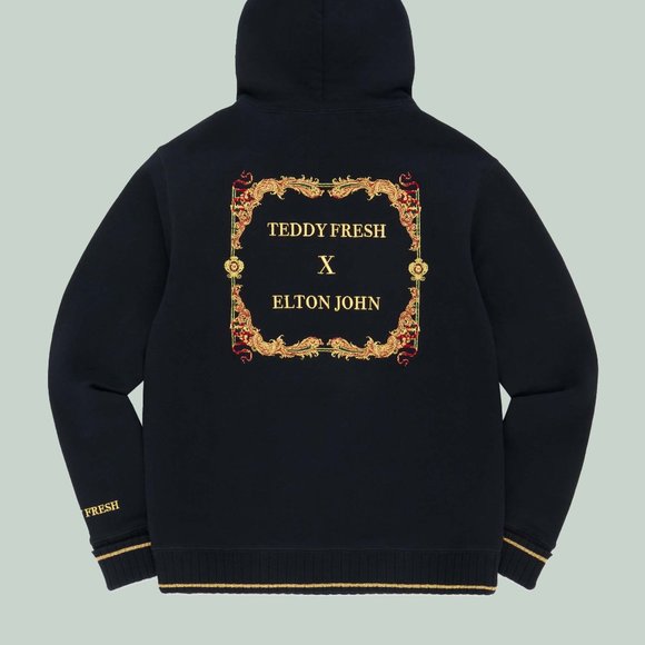 NWT Teddy Fresh ELTON JOHN THE ONE HOODIE BLACK!! 2X - Picture 3 of 6